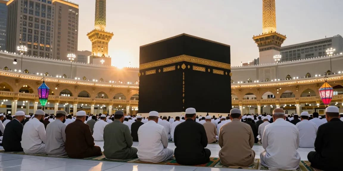 Witness the spiritual beauty of Umrah Ramadan with pilgrims at Masjid al-Haram, inspiring travel guide for your spiritual journey.