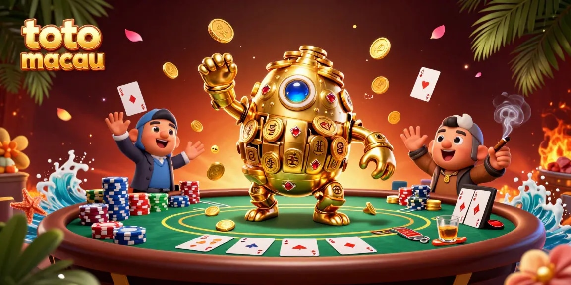 Menggali pengalaman toto macau dengan karakter golem emas dan elemen poker yang mendetail di lingkungan kasino.