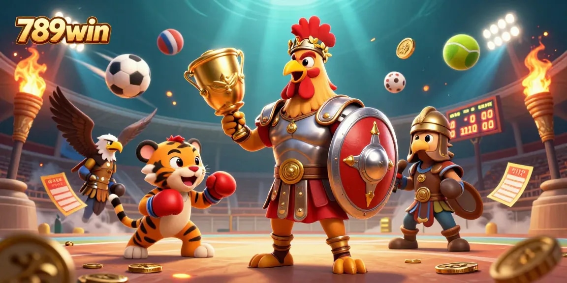 Engage with 789win's thrilling casino adventure featuring dynamic sports and gladiatorial elements.