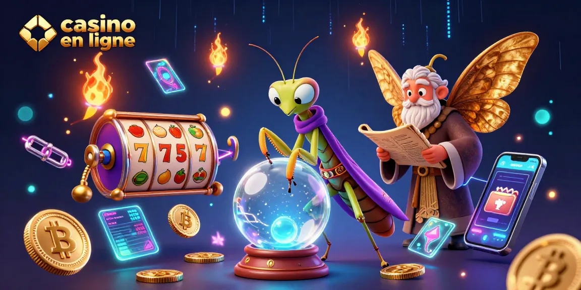 Jouez à des jeux captivants sur un casino en ligne avec notre illustration dynamique.