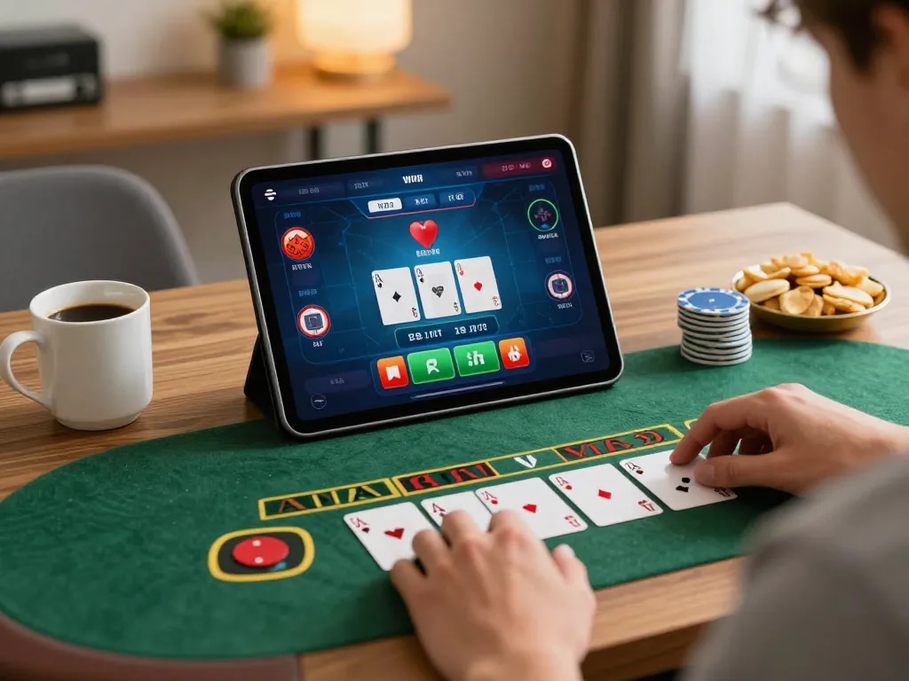 Studentvoiceaustralia enhances mobile gambling strategy during an online blackjack game.