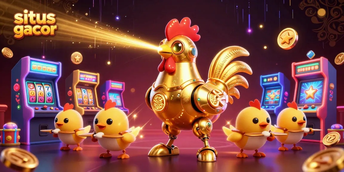 Experience exciting slots at situs slot gacor with dynamic characters, vibrant casino game elements.