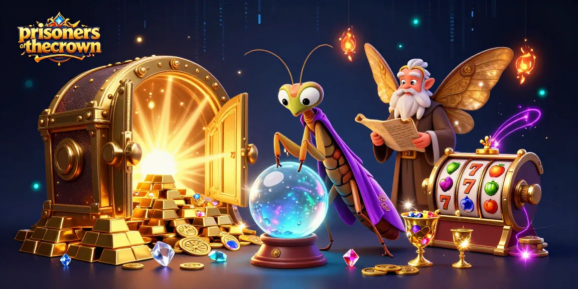 Engage with prisonersofthecrown in this vibrant 3D illustration of thrilling slot action.