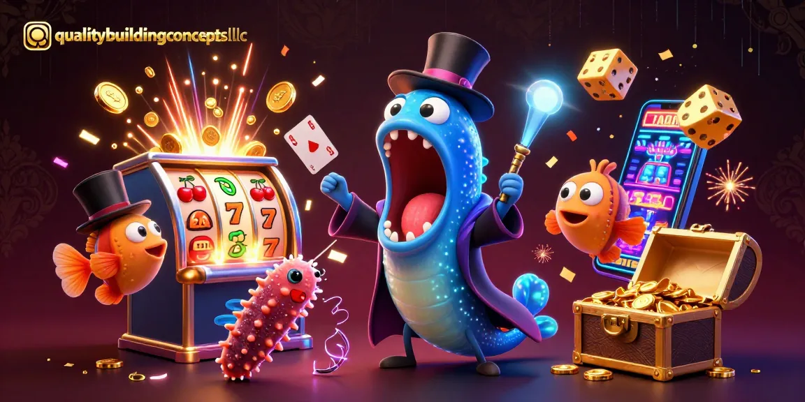 Experience thrilling slots with qualitybuildingconceptsllc's glowing jackpot explosion and magical characters.