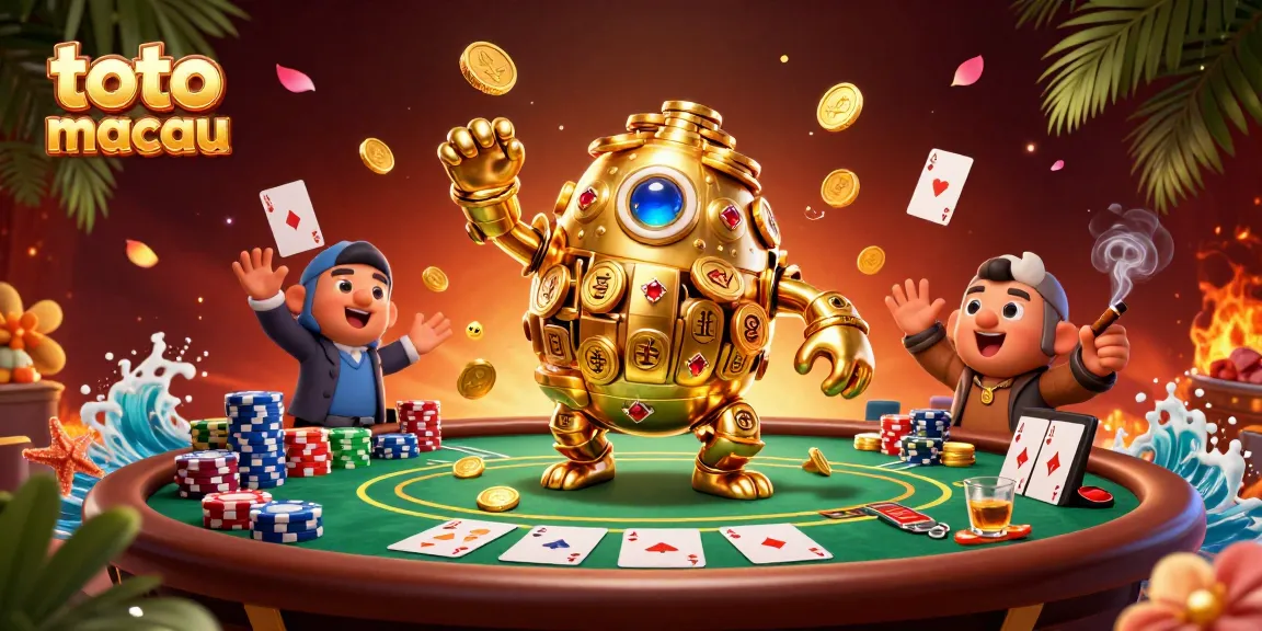 Menggali pengalaman toto macau dengan karakter golem emas dan elemen poker yang mendetail di lingkungan kasino.