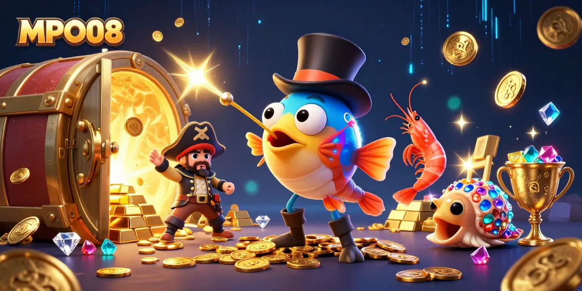 MPO08 enhances your gaming experience with vibrant illustrations of a treasure-filled adventure.