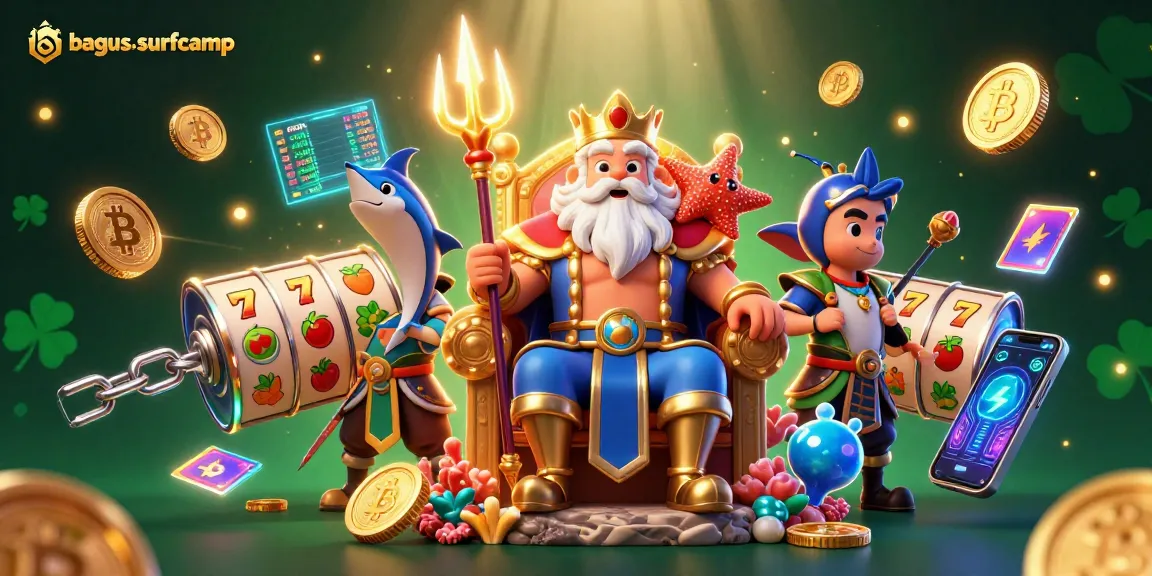 Join the exciting gaming scene with bagus-surfcamp and vibrant casino elements promoting online slots.