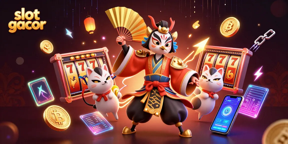 Engage with slot gacor through dynamic slot reels and vibrant characters in an exciting casino scene.