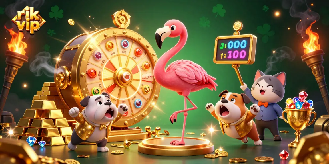 Engage with the exciting world of rik vip as you spin the prize wheel with vibrant casino elements!