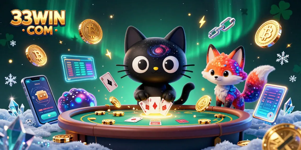 Experience thrilling gameplay at 33WIN COM with futuristic visuals and dazzling game elements.