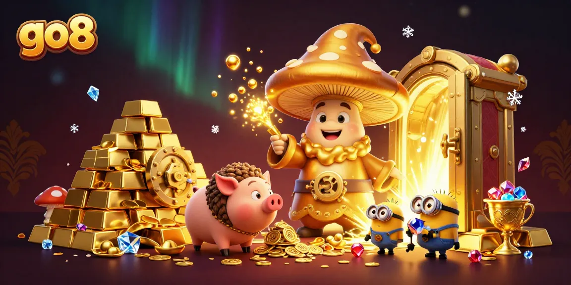 Engage in thrilling gameplay at go8 with golden treasures, dynamic characters, and magical elements.