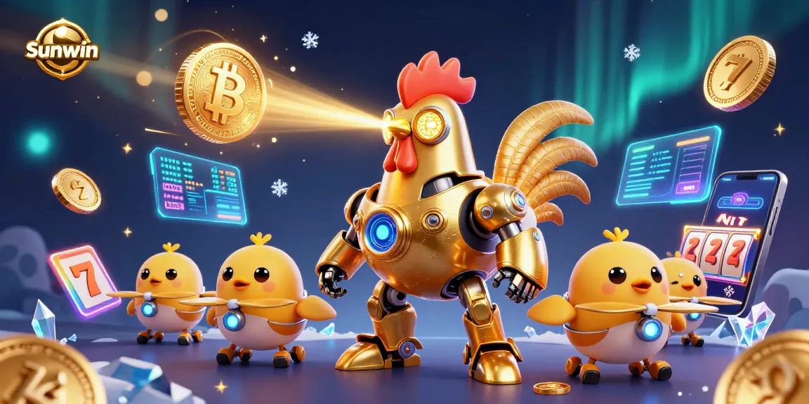 Engage with Sunwin's immersive casino atmosphere featuring vibrant 3D elements.
