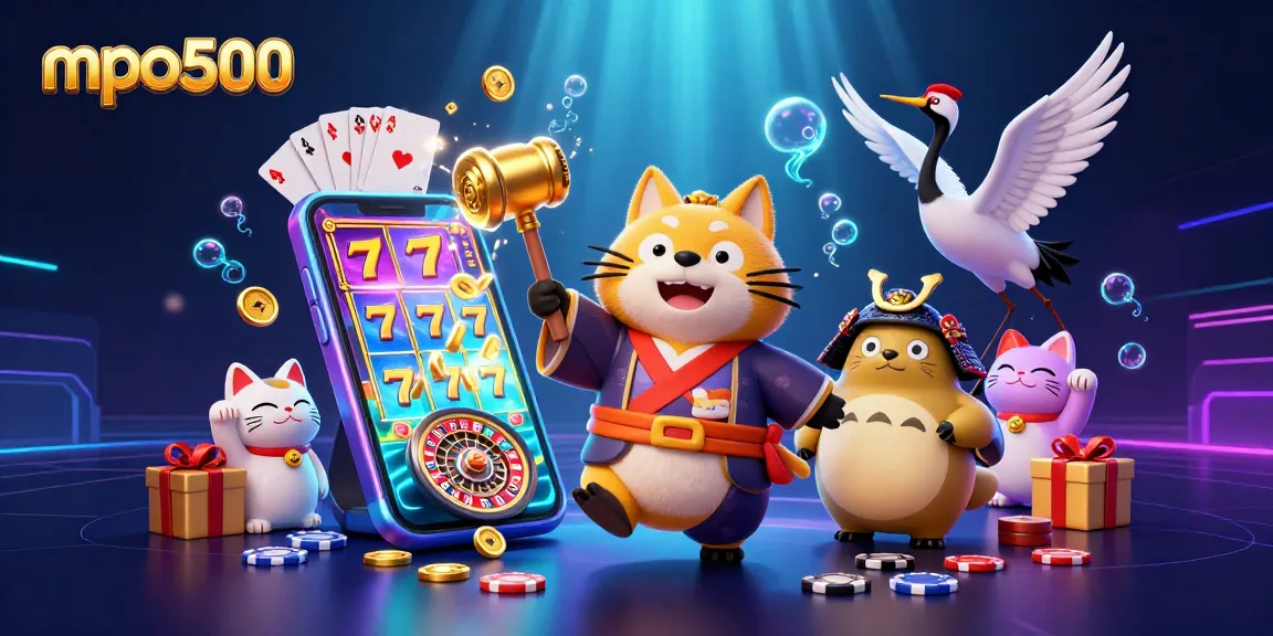 Play winning games with mpo500 and witness vibrant animated characters bringing luck and fortune.