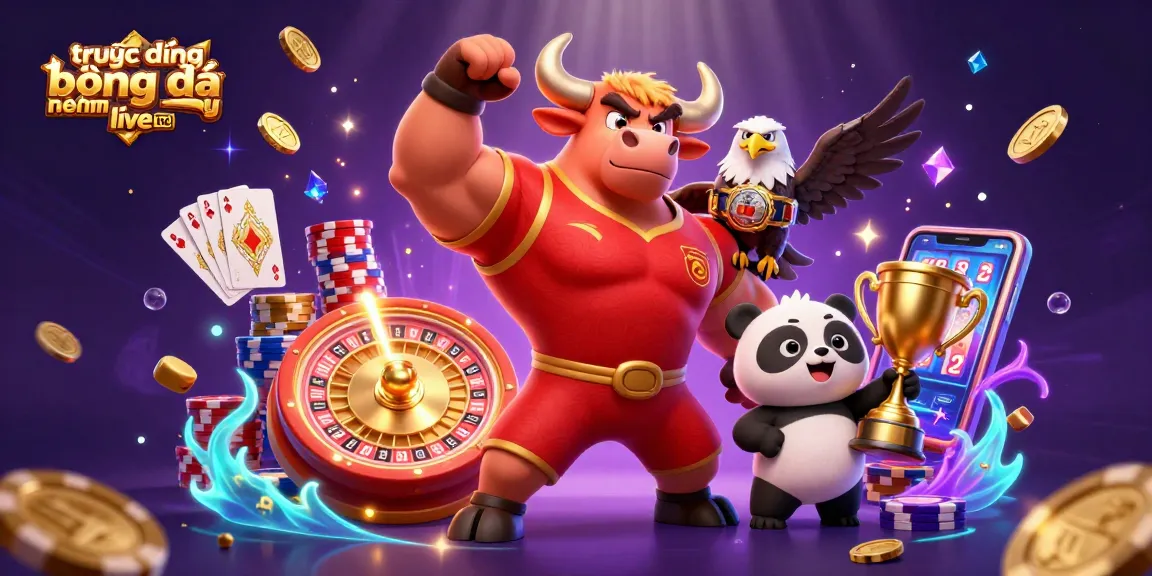 Experience trực tiếp bóng đá đêm nay live hd in style with this vibrant 3D digital illustration.
