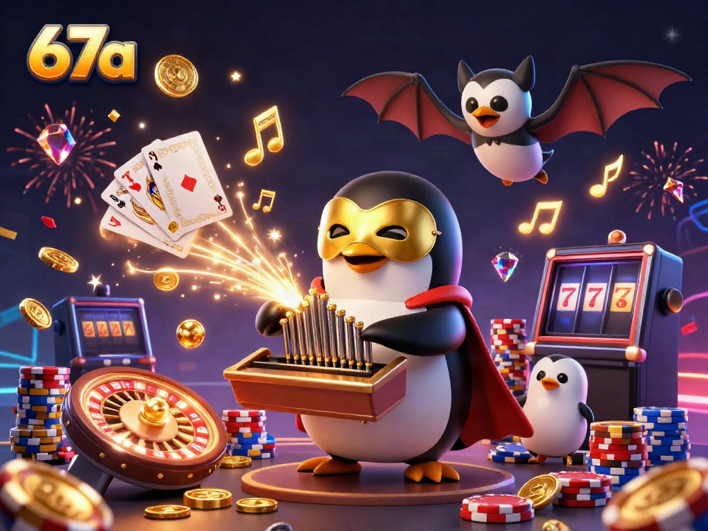 Engage with thrilling 67a games as the penguin plays beautifully for a winning chance.