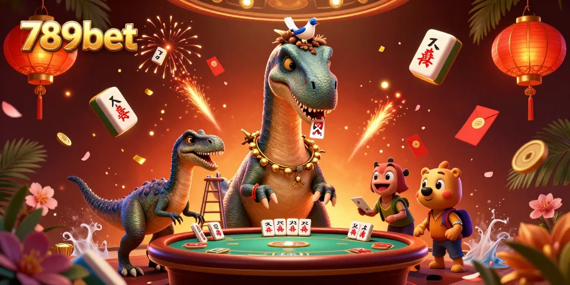 Engage in thrilling gaming experiences at 789bet with a whimsical casino scene full of excitement.