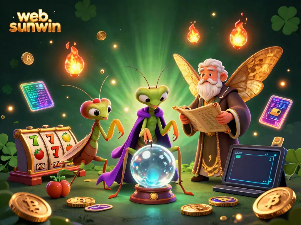 Experience the thrill of gaming at web sunwin with vibrant slot reels and animated characters.