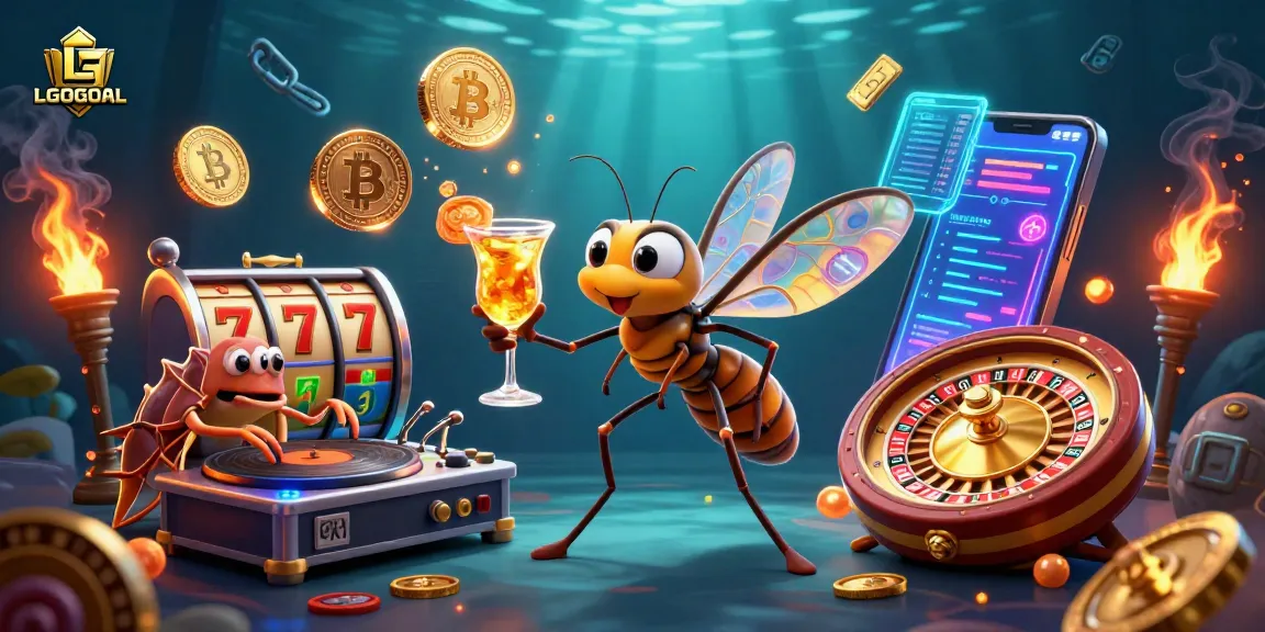 Experience the thrill of LGOGOAL with fun slot reels and vibrant casino elements.