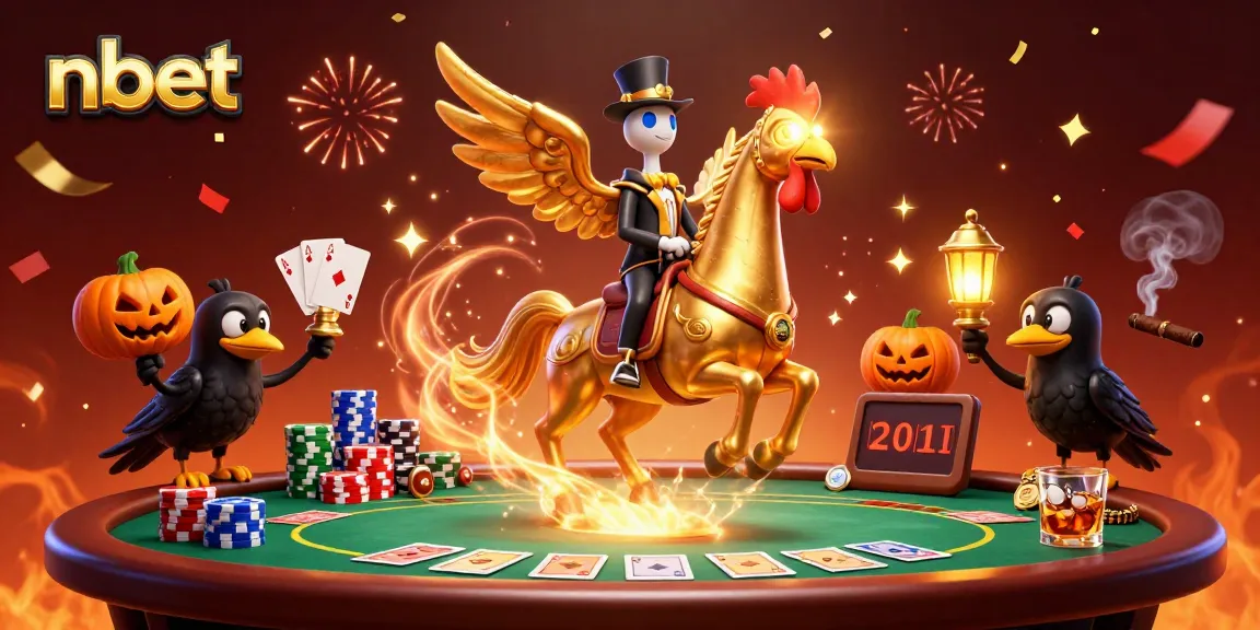 Experience thrilling nbet moments with a golden rooster championing poker excitement amidst vibrant casino visuals.