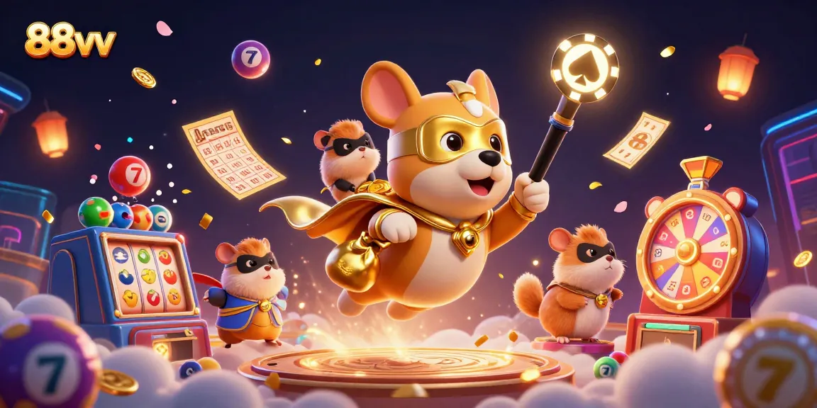 Experience thrilling 88vv casino adventures with a superhero dog and sidekick in an action-packed scene.