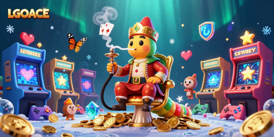 Place bets and win with LGOACE - a vibrant 3D casino scene featuring unique characters.
