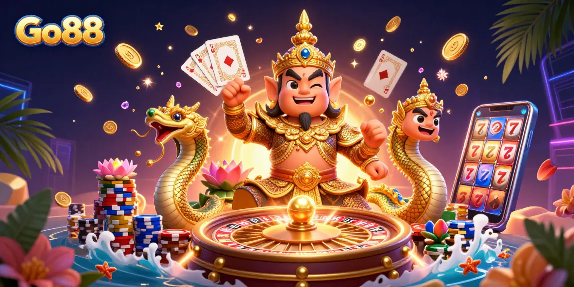 Play exciting games at Go88 with lively characters and vibrant casino elements.