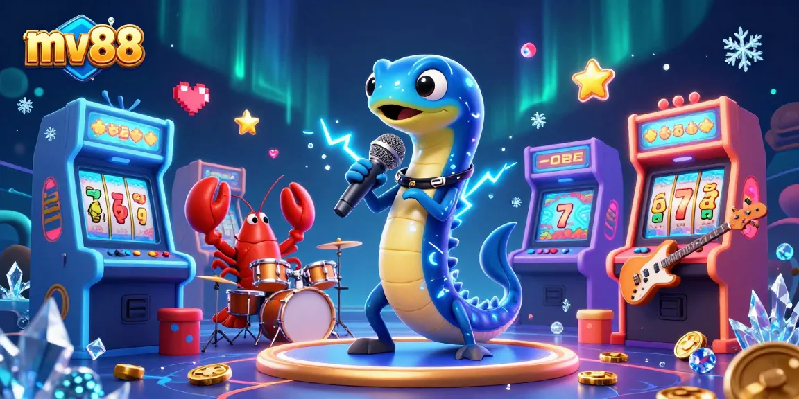 Experience the electric vibes of mv88 with an underwater casino party featuring a DJ eel and lively band.
