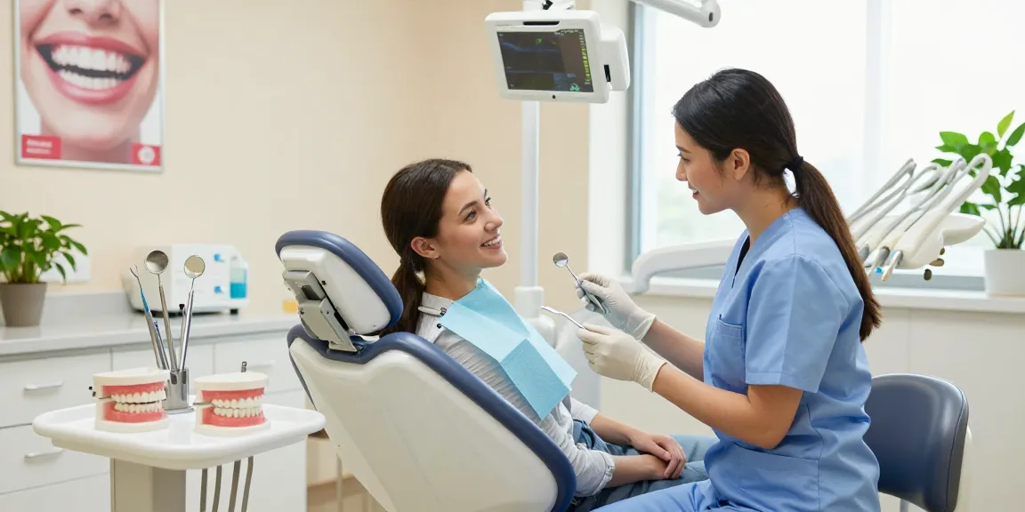 Visit the dentist for a friendly consultation in a welcoming dental office.