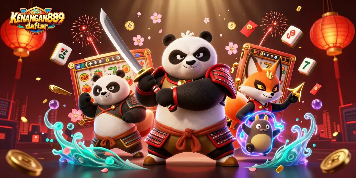 Experience thrilling jackpots with KENANGAN889 daftar featuring dynamic characters and vibrant casino elements.