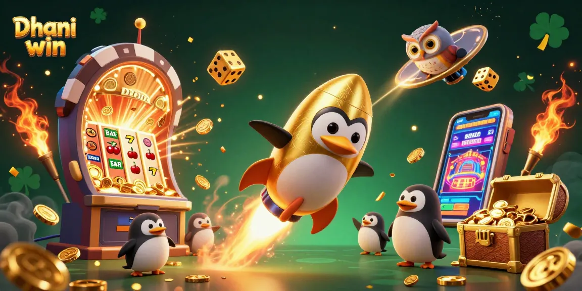 Experience the thrilling world of Dhani win with a colorful and dynamic casino game scene filled with excitement.