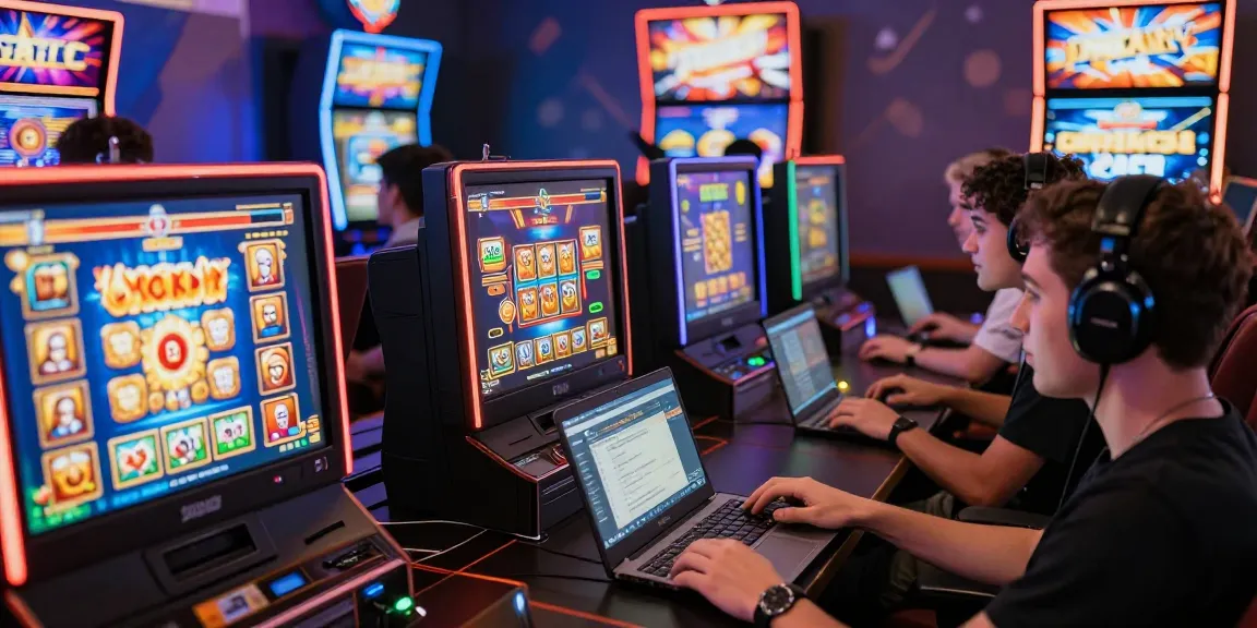 Engaging online gaming scene showcasing players enjoying slot deposit 5000 slots with excitement and community spirit in a vibrant digital casino setting.