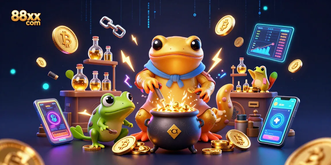 Engage in thrilling gameplay with 88xx com, featuring a magical 3D casino scene.