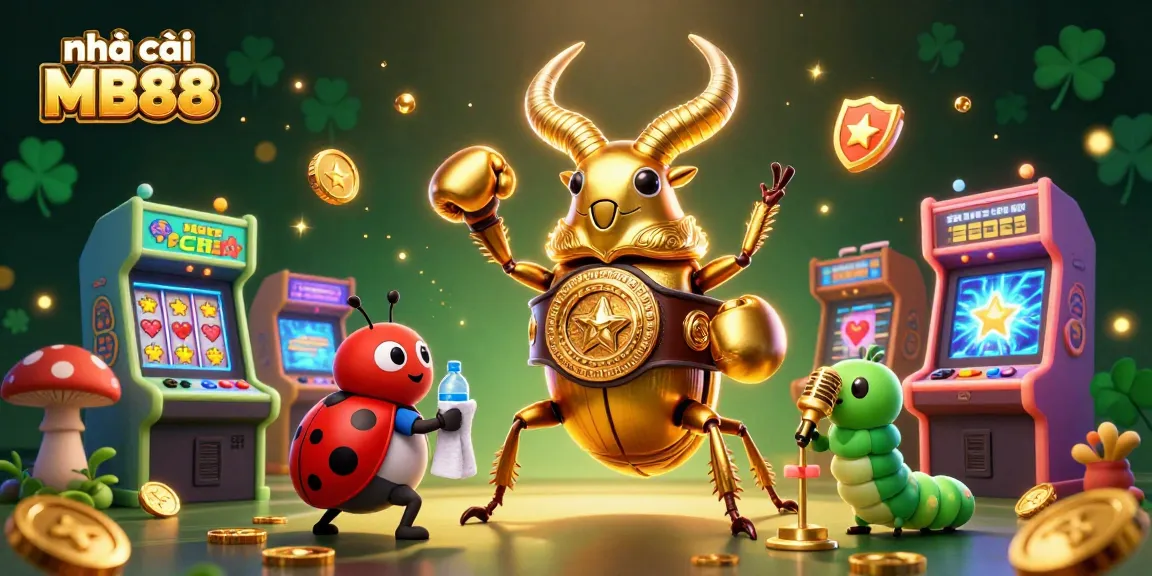 Experience the excitement at nhà cái MB88 with a vibrant 3D casino scene, showcasing engaging gaming elements.