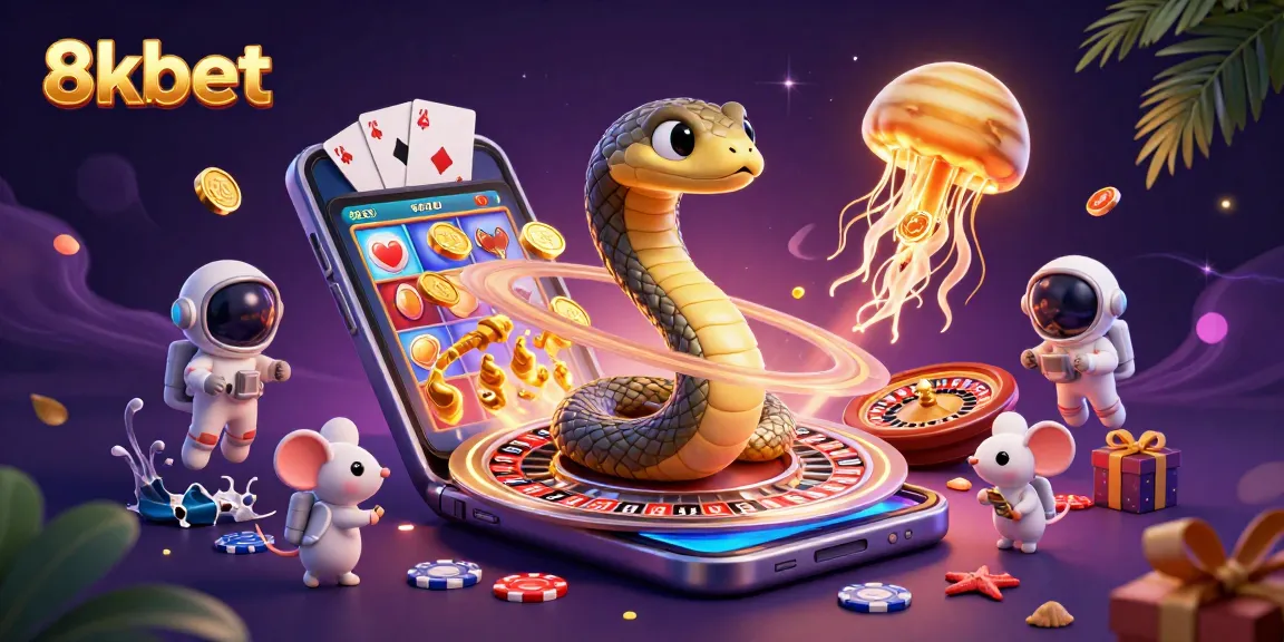 Experience the excitement of 8xbet with a cosmic roulette scene featuring vibrant characters and action.
