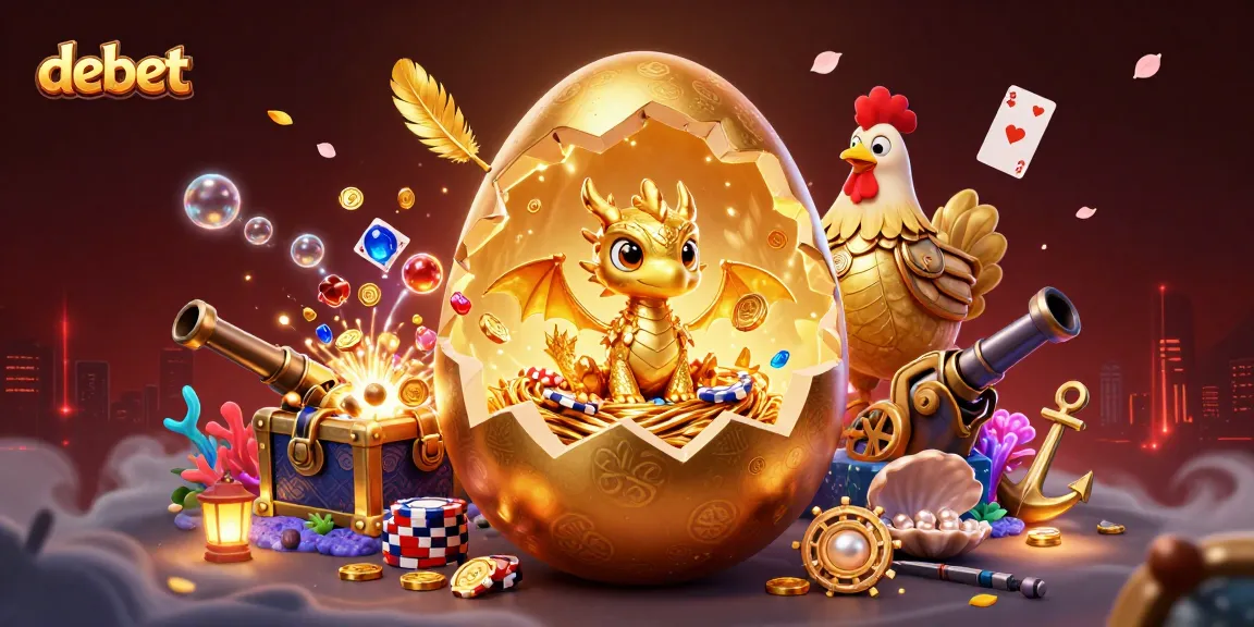 Engage in the debet adventure with a golden dragon amidst lavish casino elements.