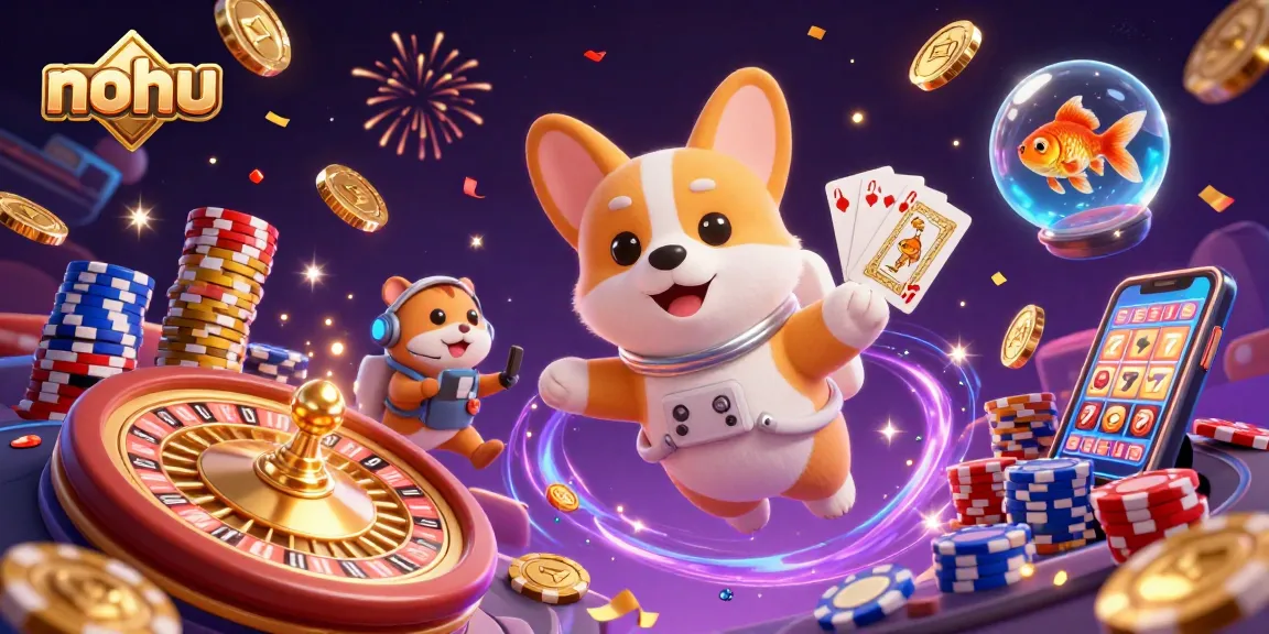 Engage in exciting gameplay with nohu’s innovative casino scene, featuring fun characters and spinning slots.