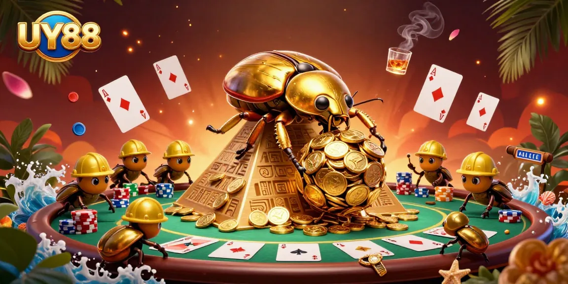 Experience thrilling gameplay actions at UY88 with rich 3D casino visuals featuring vibrant characters.