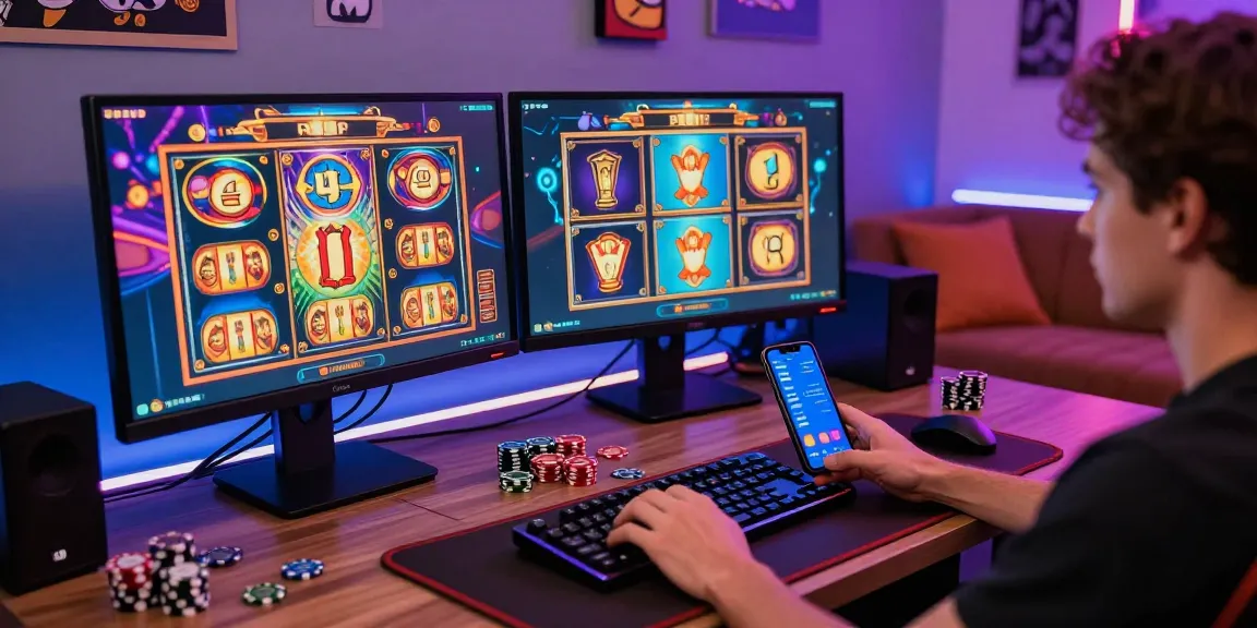Engaging player enjoying a credit card casinoo experience with vibrant gameplay and modern setup.