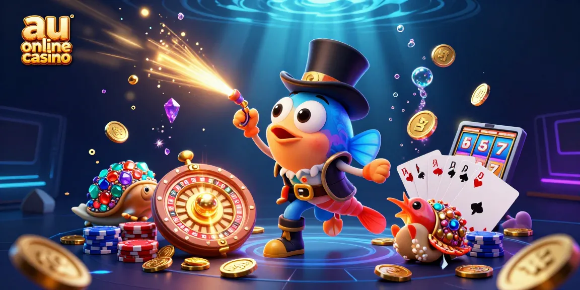 Experience exciting wins at the au online casino with this engaging underwater scene.