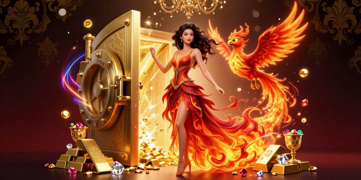 Experience the excitement of GG88 COM with a stunning online casino illustration featuring treasures and magical elements.