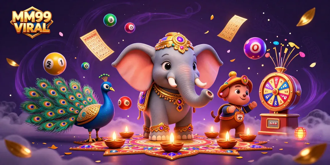 Experience the magic of MM99 VIRAL with vibrant lottery balls and gaming excitement in this captivating scene.