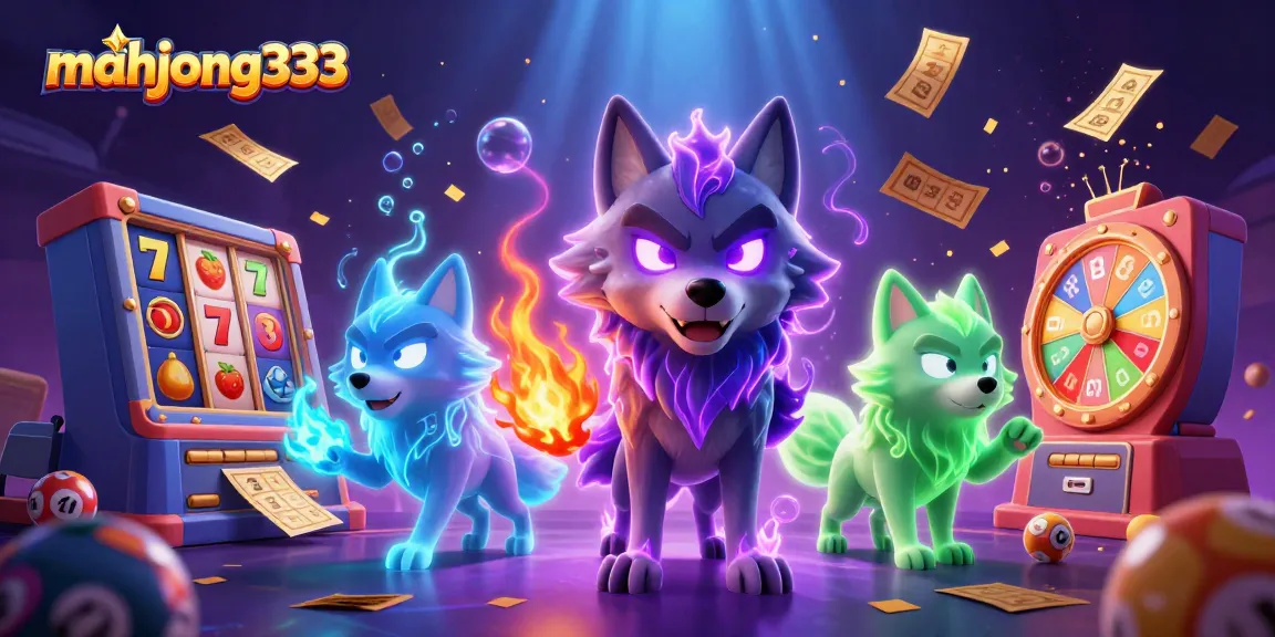 Engage with mahjong333 through dynamic slot games illuminated by glowing wolf characters.