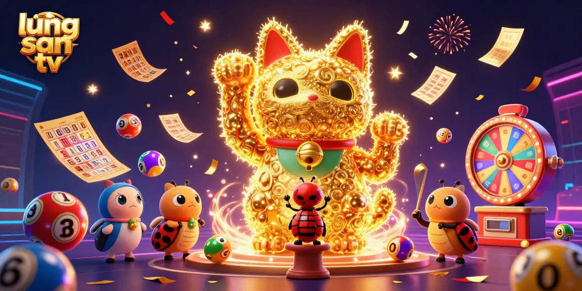 Experience exciting gameplay at lương sơn tv with dynamic lottery balls, a lucky cat, and festive visuals!