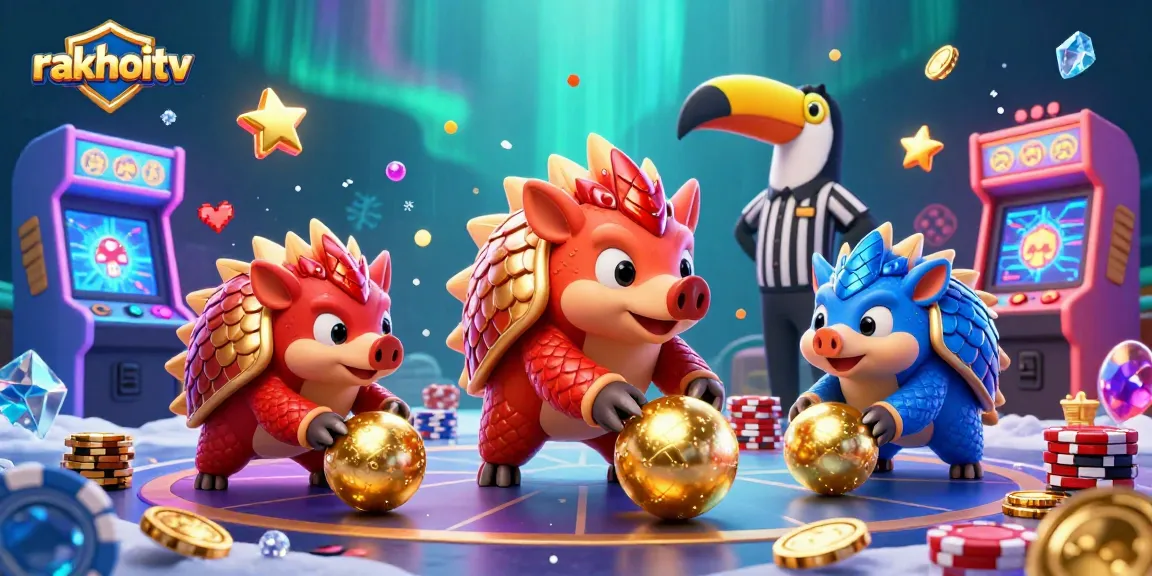 Experience the excitement of rakhoitv with thrilling pangolin rivals in a vibrant casino game scene.