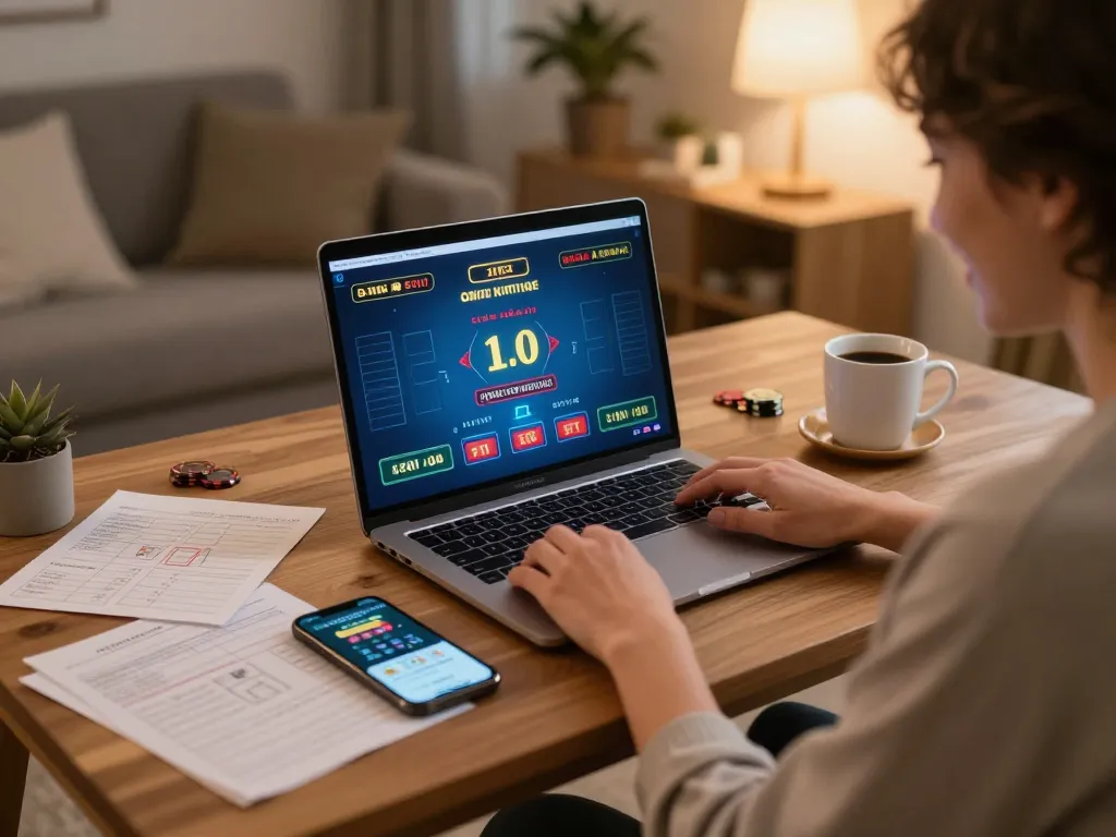 Player enjoying an engaging live dealer blackjack game on TR88 from the comfort of home.