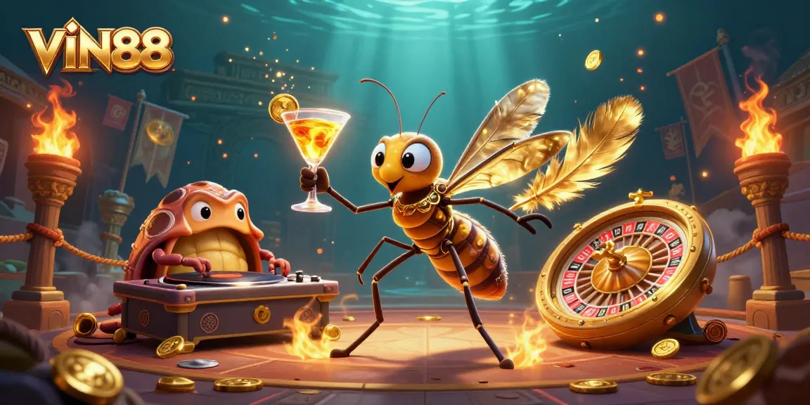 Engage with the thrilling world of VIN88 casino gaming featuring alive characters, vibrant visuals, and dynamic action.