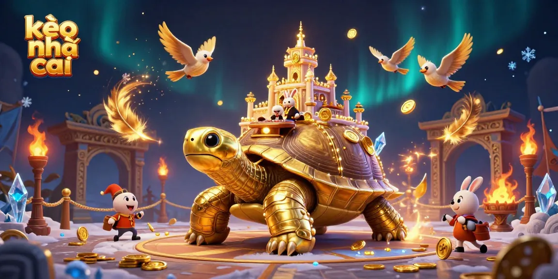 Experience kèo nhà cái in a vibrant 3D casino scene with dynamic characters and dazzling elements.