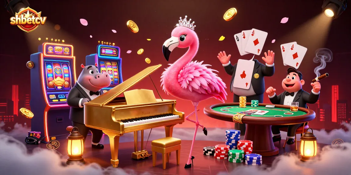 Experience the excitement of shbetcv with vibrant 3D casino characters and slot action.