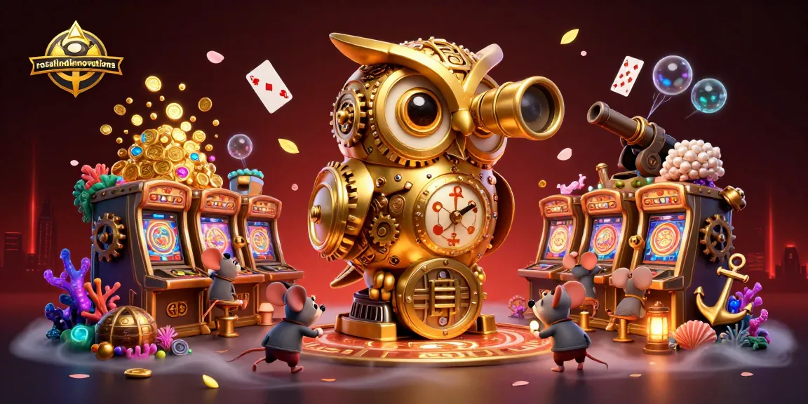 Experience the thrilling slots action with rosalindinnovations featuring a vibrant casino scene packed with colorful characters and elements.