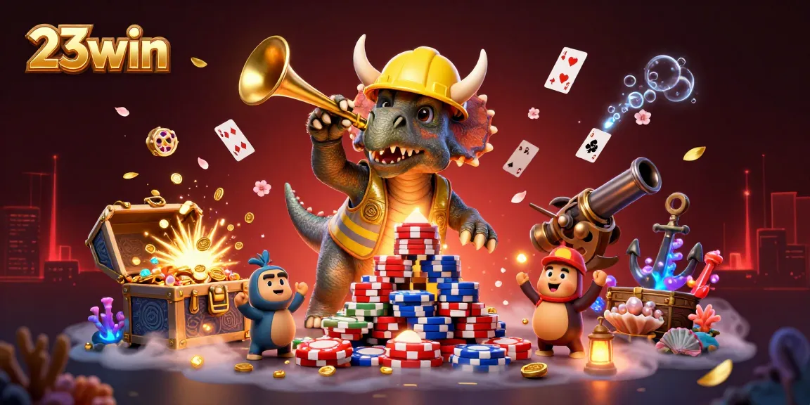 Play games at 23win with exciting treasures, winning strategies, and colorful casino elements.